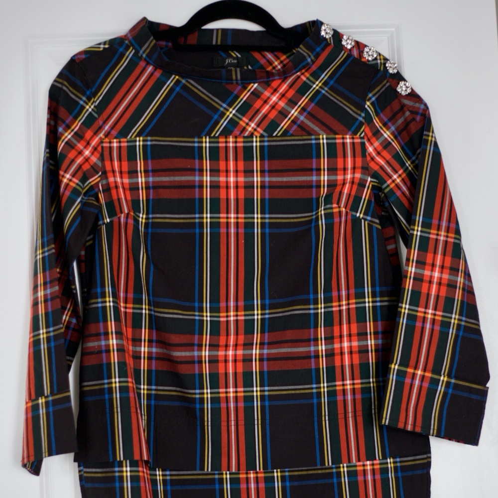 Jcrew women's holiday blouse XXS